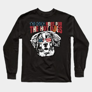 Bernese Mountain Dog Shirt Funny 4th of July Long Sleeve T-Shirt